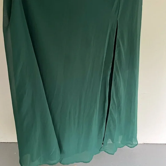 LULUS Adoring Glances Emerald Green Maxi Formal Dress M - Picture 4 of 7